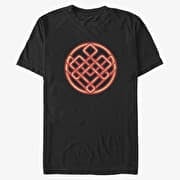 Merch Marvel Shang-Chi - Neon Symbol Unisex T-Shirt Black