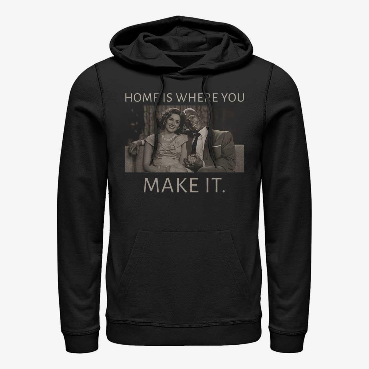 Hoodies and sweatshirts  Merch Marvel WandaVision - Home Couple Unisex Hoodie Black