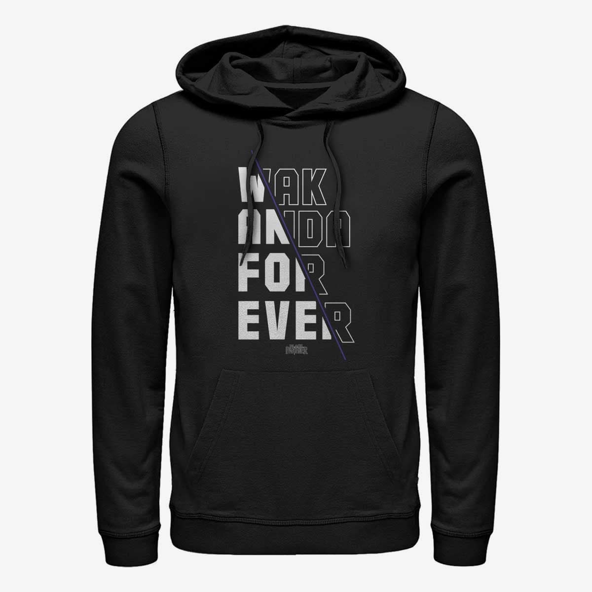 Pulóverek Merch Marvel Black Panther - Wakanda Unisex Hoodie Black