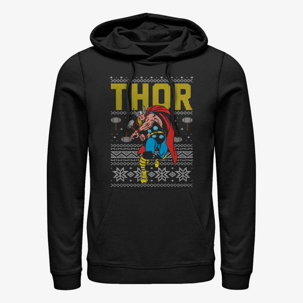 Hoodies and sweatshirts  Merch Marvel Avengers Classic - Ugly Thor Unisex Hoodie Black