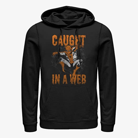 Kampsun Merch Marvel Spider-Man Classic - Caught Unisex Hoodie Black