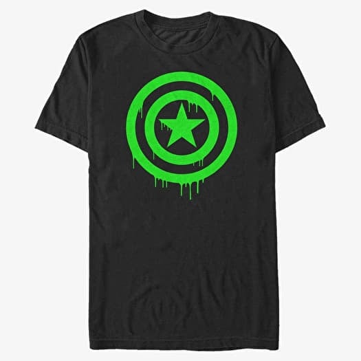 Maglietta Merch Marvel Avengers Classic - Oozing Shield Unisex T-Shirt Black