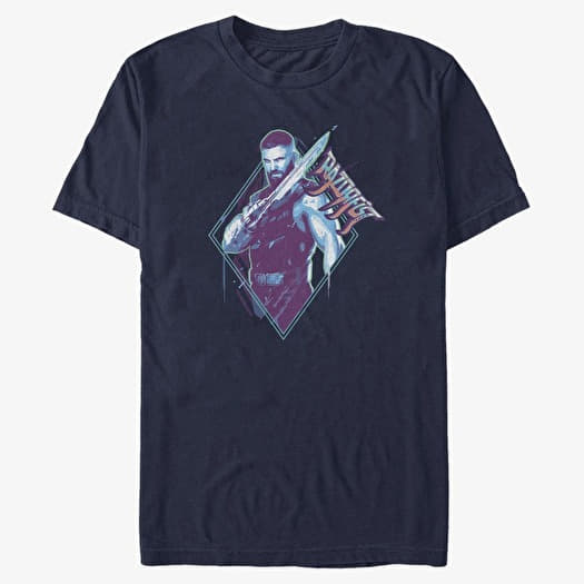 Tričko Merch Marvel Shang-Chi - Razorfist Badge Unisex T-Shirt Navy Blue