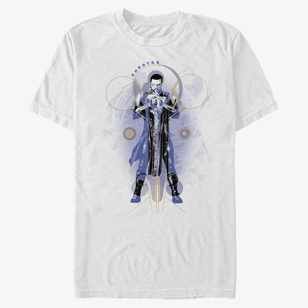 Trička Merch Marvel The Eternals - Phastos Purple Unisex T-Shirt White