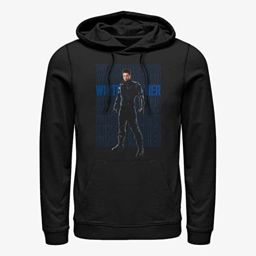 Sweat-shirt Merch Marvel The Falcon and the Winter Soldier - WINTER SOLDIER REPEATING Unisex Hoodie Black