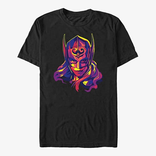 T-skjorte Merch Marvel Thor: Love and Thunder - Cut Out Thor Unisex T-Shirt Black