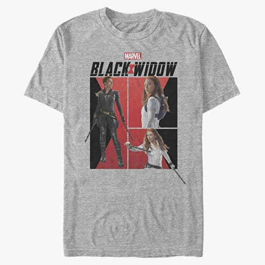 T-shirt Merch Marvel Black Widow - Black Widow Comic Unisex T-Shirt Heather Grey