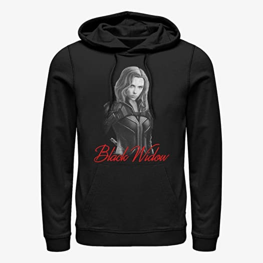 Pulóver Merch Marvel Black Widow - Black Widow Mono Unisex Hoodie Black