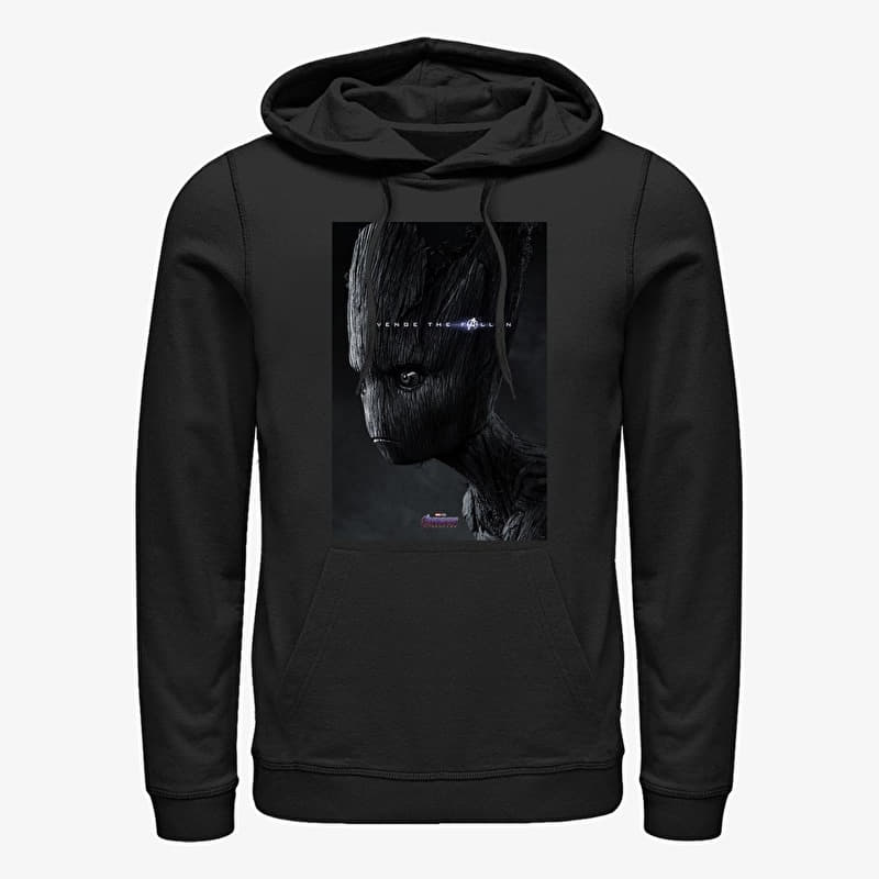 Sweatshirt Merch Marvel Avengers: Endgame - Groot Avenge Unisex Hoodie Black