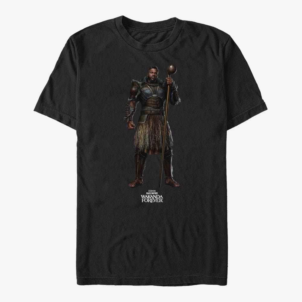 T-shirts Merch Marvel Black Panther: Wakanda Forever - Mbaku Blank Unisex T-Shirt Black