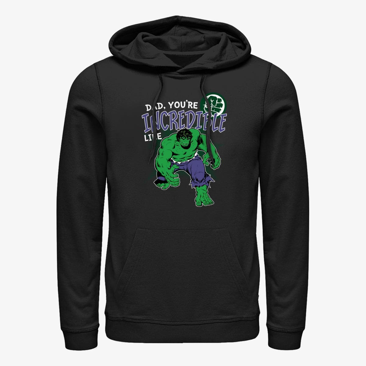 Hoodies and sweatshirts  Merch Marvel Avengers Classic - Incredible Like Dad Unisex Hoodie Black