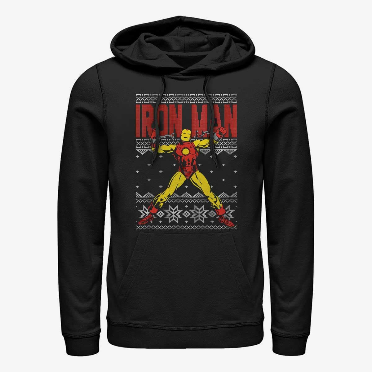 Sweatshirts Merch Marvel Avengers Classic - IronMan Ugly Unisex Hoodie Black