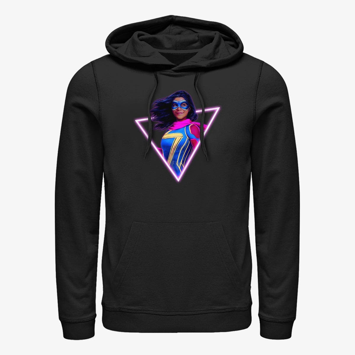 Sweatshirts Merch Ms. Marvel - Neon Marvel Unisex Hoodie Black