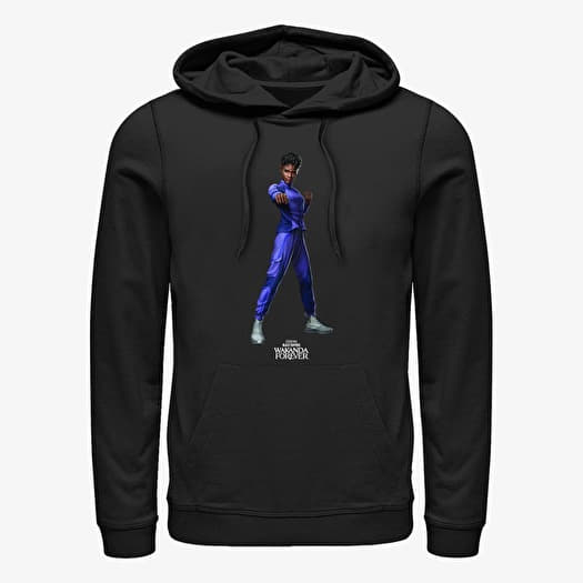 Sweatshirt Merch Marvel Black Panther: Wakanda Forever - Shuri Blank Unisex Hoodie Black