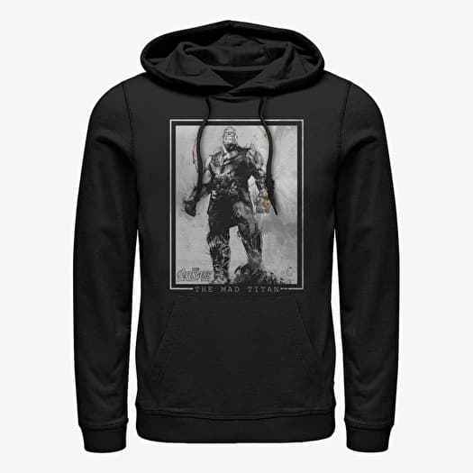 Sweatshirt Merch Marvel Avengers: Infinity War - Mad Titan Thanos Unisex Hoodie Black