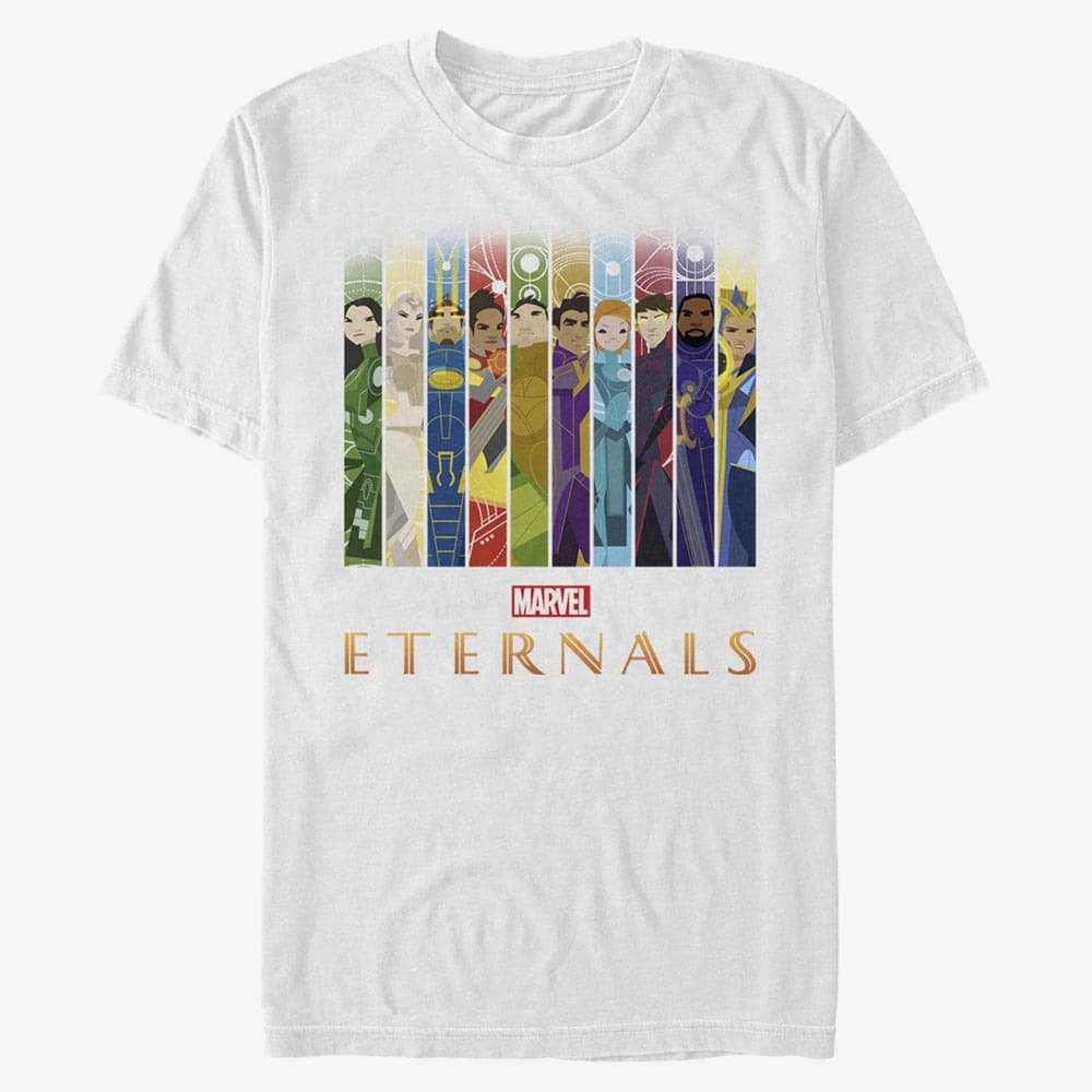 T-Shirts Merch Marvel: Eternals - VERTICAL BOXUPS Unisex T-Shirt White
