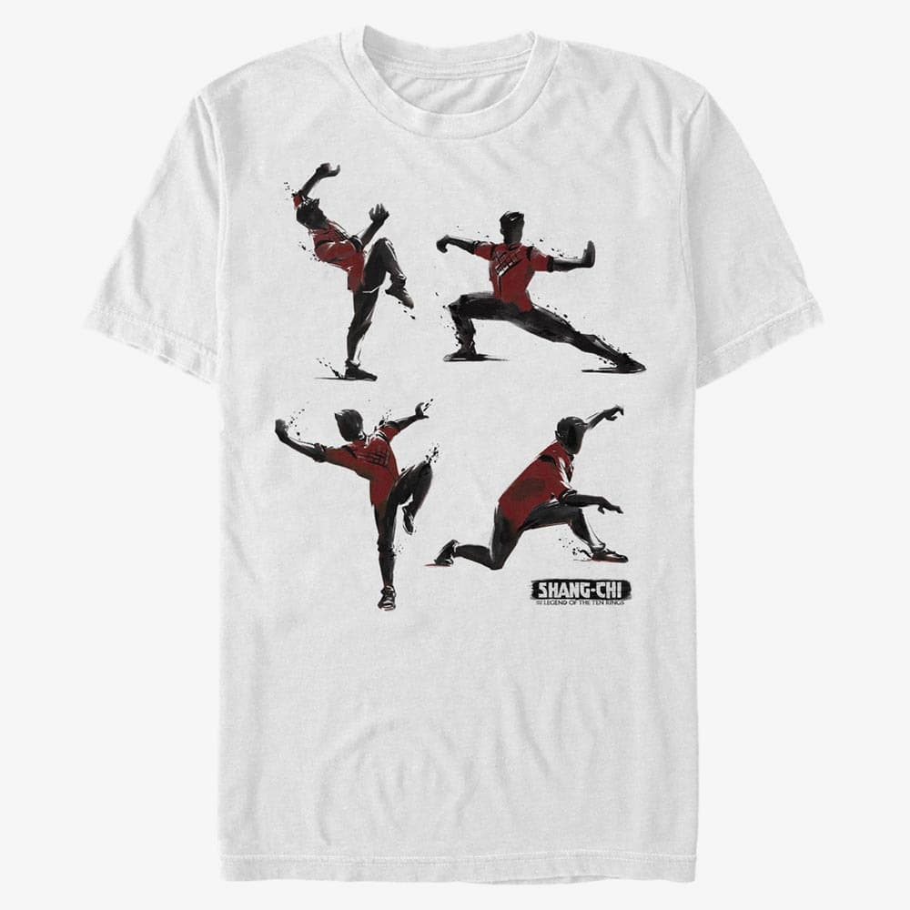 Magliette Merch Marvel Shang-Chi - Karate Poses Unisex T-Shirt White