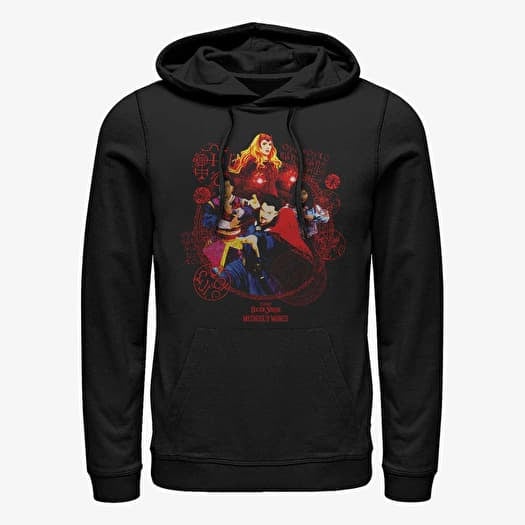 Sweatshirt Merch Marvel Doctor Strange 2 - Badge Of Heroes Unisex Hoodie Black