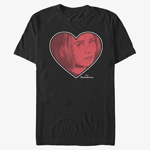 Tricou Merch Marvel WandaVision - Wanda Love Unisex T-Shirt Black
