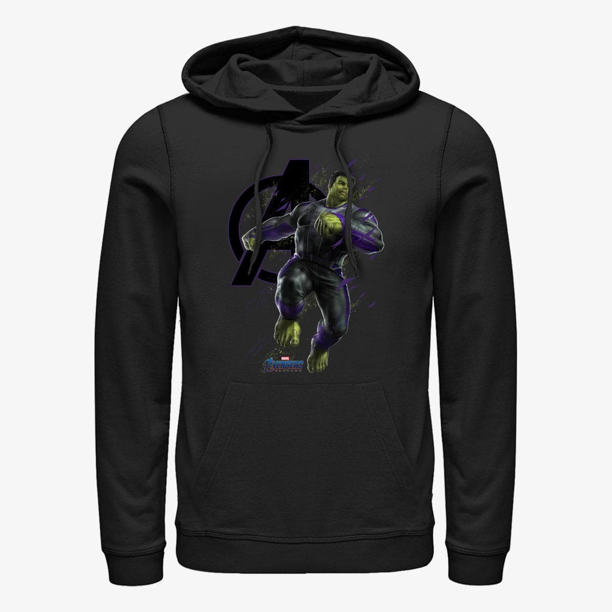 Dukserice Merch Marvel Avengers: Endgame - Hulk Particles Unisex Hoodie Black