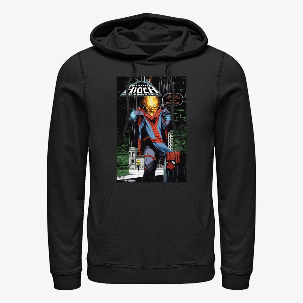Mikiny Merch Marvel - Ghost Rider Unisex Hoodie Black