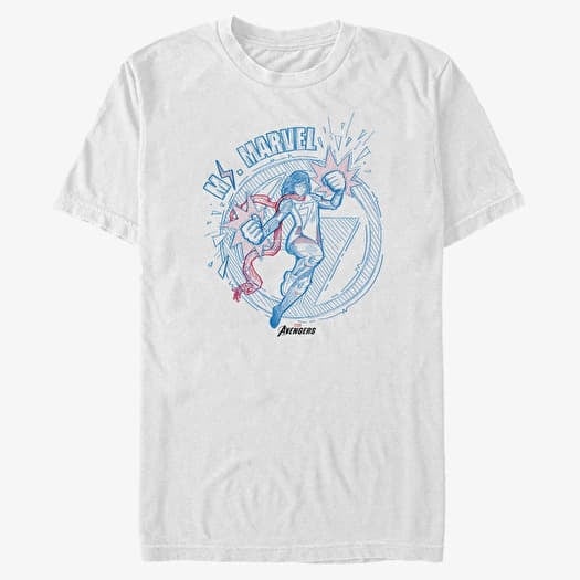 Majica Merch Marvel Other - Doodle Ms Marvel Unisex T-Shirt White