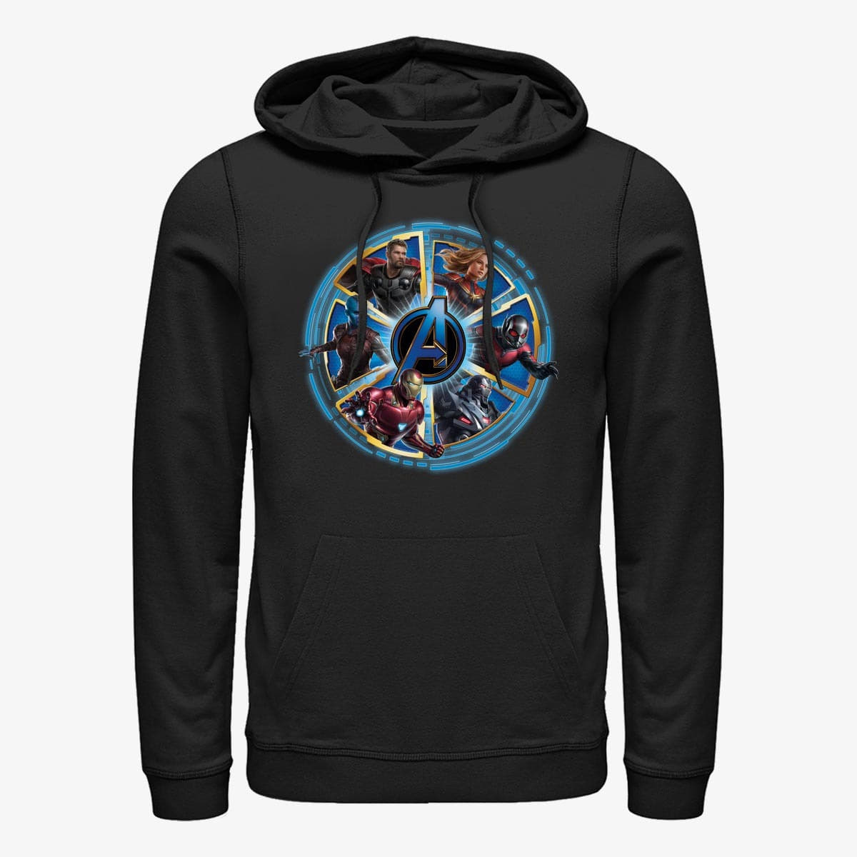 Sweatshirts Merch Marvel Avengers: Endgame - Circle Heroes Unisex Hoodie Black