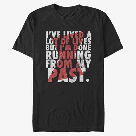 Tričko Merch Marvel Black Widow - No Past Unisex T-Shirt Black