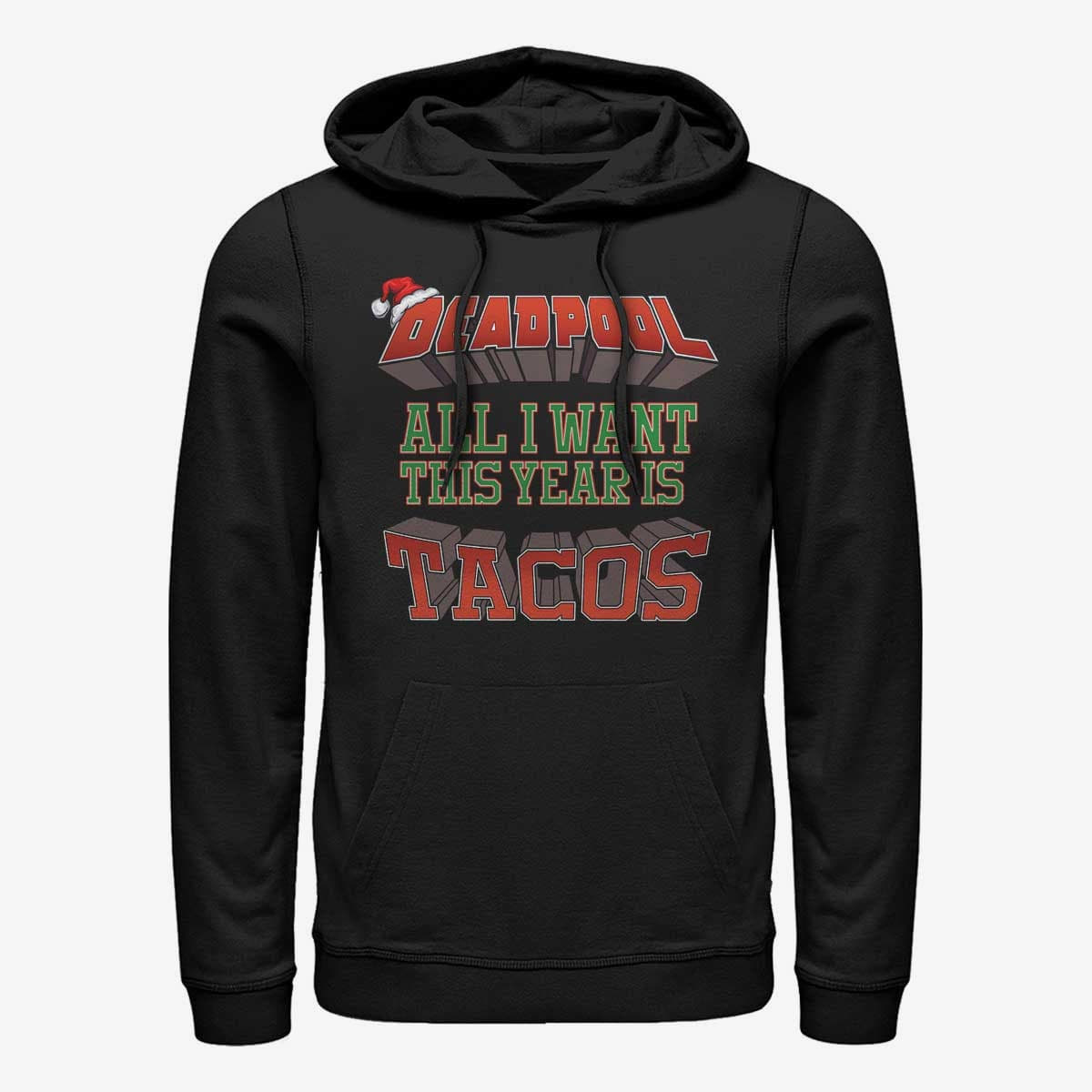 Sweatshirts Merch Marvel Deadpool - Tacos This Year Unisex Hoodie Black