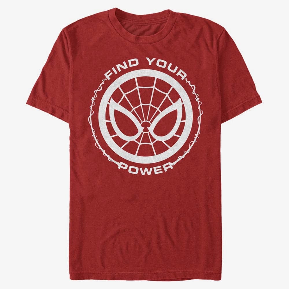 Camisetas Merch Marvel Spider-Man Classic - Spider Power Unisex T-Shirt Red