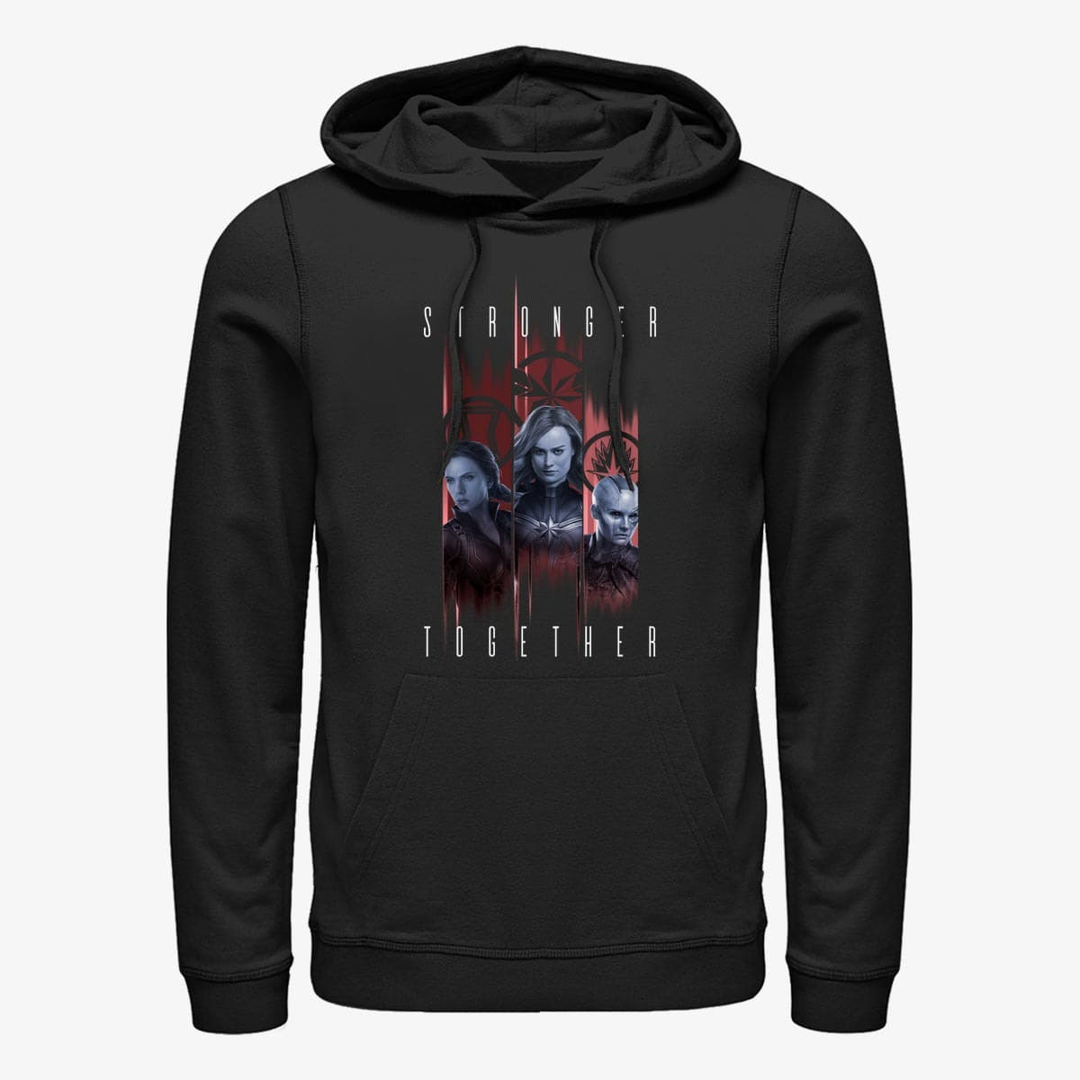 Hoodies and sweatshirts  Merch Marvel Avengers: Endgame - Stronger Trio Unisex Hoodie Black