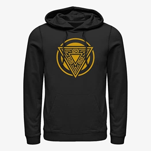 Sweatshirt Merch Marvel Thor: Love and Thunder - Asgard Badge Unisex Hoodie Black