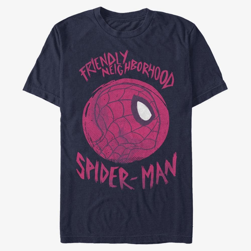 T-shirts Merch Marvel Avengers Classic - Friendly SpiderMan Unisex T-Shirt Navy Blue