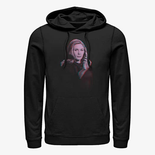 Sweatshirt Merch Marvel WandaVision - WANDA VIDEO GLITCH OVERLAY Unisex Hoodie Black