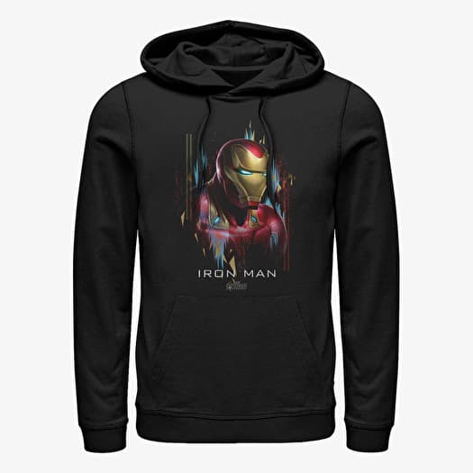 Sweat-shirt Merch Marvel Avengers: Endgame - Ironman Portrait Unisex Hoodie Black