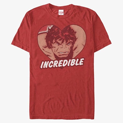 Majica Merch Marvel Avengers Classic - Hulkredible Unisex T-Shirt Red