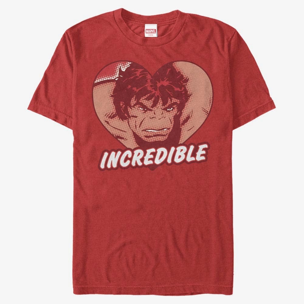 T-Shirts Merch Marvel Avengers Classic - Hulkredible Unisex T-Shirt Red