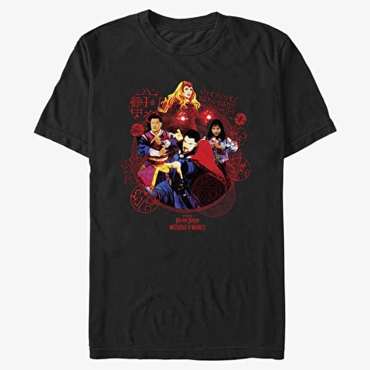 Tricou Merch Marvel Doctor Strange 2 - Badge Of Heroes Unisex T-Shirt Black