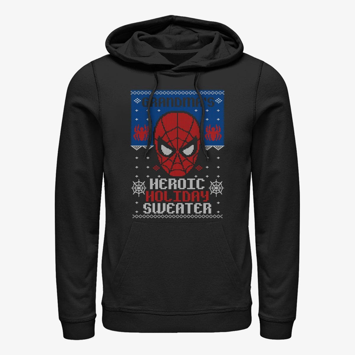 Sudaderas Merch Marvel Avengers Classic - Holiday Sweater Grandma Unisex Hoodie Black