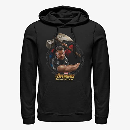 Sweatshirt Merch Marvel Avengers: Infinity War - Power Thor Unisex Hoodie Black