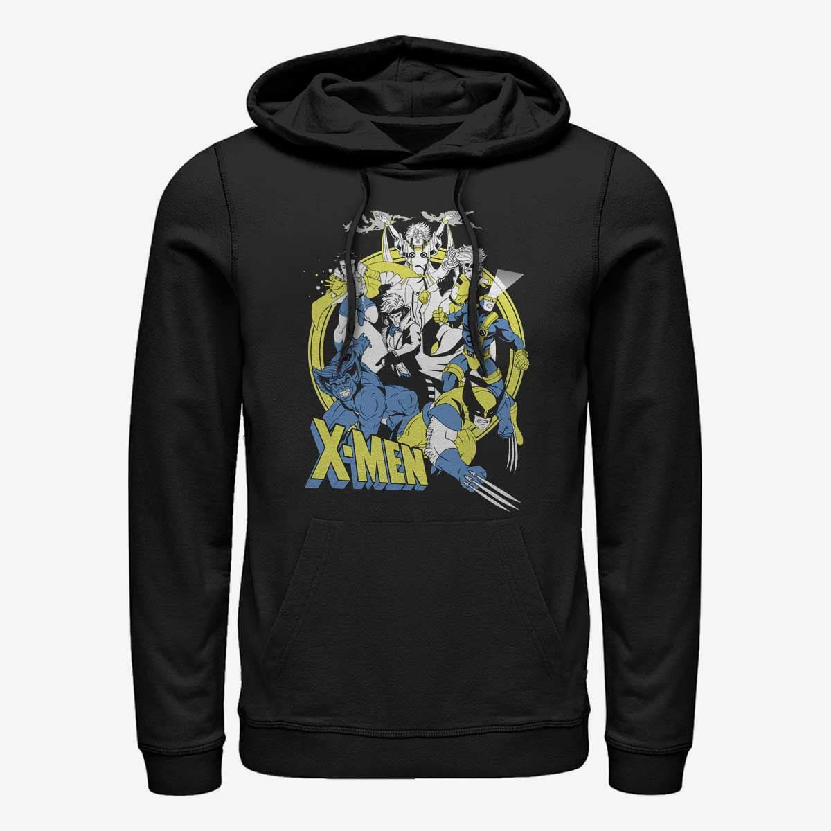 Mikiny Merch Marvel Classic - Vintage Xmen Unisex Hoodie Black