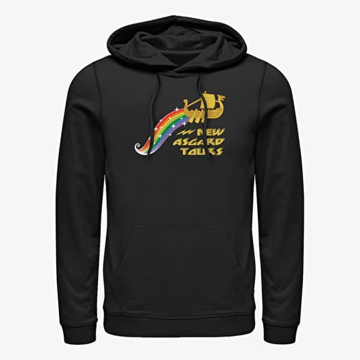 Felpa Merch Marvel Thor: Love and Thunder - Rainbow Tours Unisex Hoodie Black