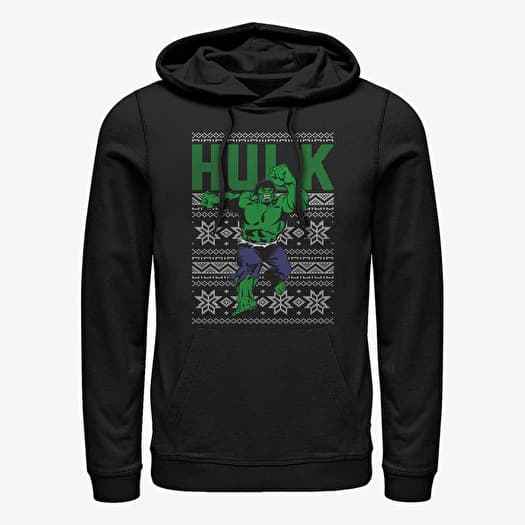 Hanorac Merch Marvel Avengers Classic - Hulk Ugly Top Unisex Hoodie Black