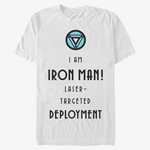 Tricou Merch Marvel Avengers Classic - Iron Deployment Unisex T-Shirt White
