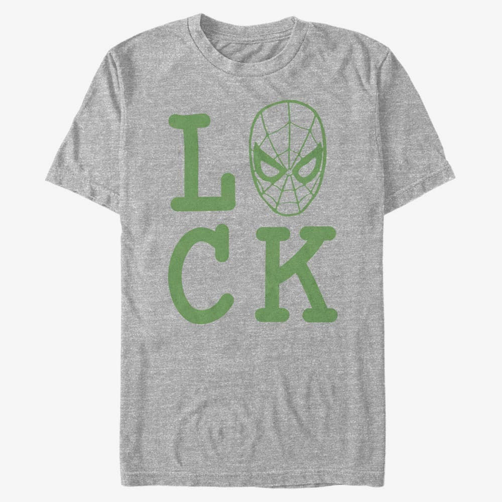 T-Shirts Merch Marvel Avengers Classic - Spider Luck Unisex T-Shirt Heather Grey