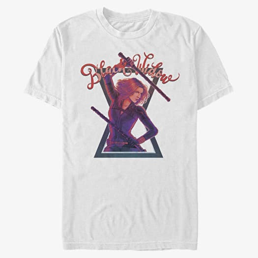 Tričko Merch Marvel Black Widow - Widow Stance Unisex T-Shirt White
