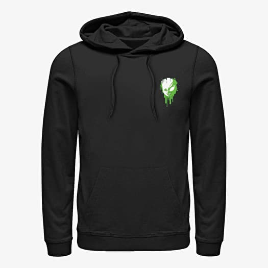 Mikina Merch Marvel - Venomized Groot Badge Unisex Hoodie Black