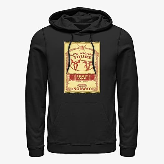 Felpa Merch Marvel Thor: Love and Thunder - Tours Poster Unisex Hoodie Black