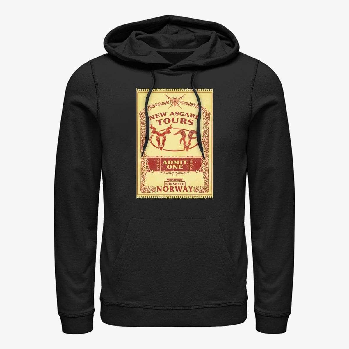 Hættetrøjer og sweatshirts Merch Marvel Thor: Love and Thunder - Tours Poster Unisex Hoodie Black