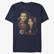 Merch Marvel: Eternals - Sersi and Ikaris Unisex T-Shirt Navy Blue